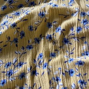 American Eagle Floral Fall Blouse with Cut out back